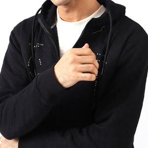 เสื้อฮู้ดผู้ชายแบบมีซิป, เสื้อฮู้ดผ้าฝ้าย100% พอดีตัวปกติ - Product Image 6