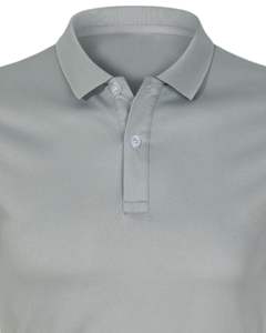 Polo Gris Claro para Hombre, Transpirable, de Algodón y Poliéster, Manga Corta, con Logotipo Personalizado, Uniforme Informal para Empresa, Ropa de Trabajo de Oficina - Product Image 4