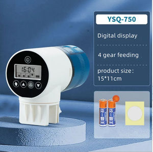 Alimentador de peces con pantalla Digital automática, comederos de pesca con sincronización inteligente para Goldfish Discus, pecera personalizable - Product Image 6