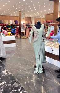 Nouveaux saris prêts à porter avec Koti Chine ensembles de saris élégants pour mariages, festivals et occasions spéciales - Product Image 2