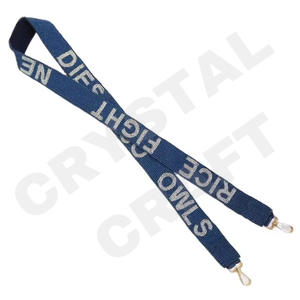 Correa de monedero con cuentas Go Buckeyes, correas de bolsa de cuentas de semillas de oro blanco personalizadas, correa de cuentas personalizada para bolsos - Product Image 4