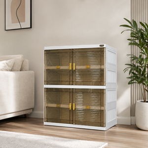 Nandos Smartbox 2 Stack White, una elegante y funcional solución de almacenamiento en armario/guardarropa de plástico para cualquier propósito. - Product Image 1