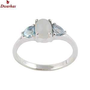 แหวนเงินแท้ 925 ประดับโอปอล ฝังแบบหนามเตย รับผลิตตามแบบ OEM ODM พร้อมโลโก้ ขายส่งจากโรงงาน รับรองโดยบุคคลที่สาม แหวนหมั้นสไตล์วินเทจ - Product Image 5