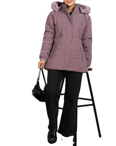Women Stand Collar Front Logo Quilted Breathable Waterproof Eco-Friendly Lightweight <b>Packable</b> Winter Puffer <b>Jacket</b> High Quality - Product Image 4