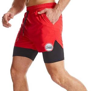 Pantalones cortos de compresión para hombre con bolsillo, pantalones cortos de Spandex para correr, pantalones cortos deportivos para entrenamiento atlético - Product Image 3