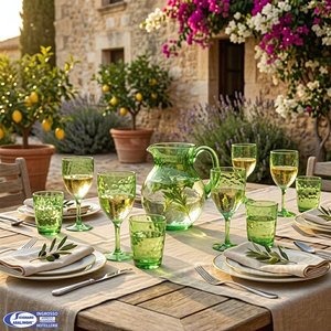 Bicchiere in Acrilico Martellato Arca 400ml Infrangibile Trasparente per Uso in Piscina, Giardino e All'aperto Italia - Product Image 3