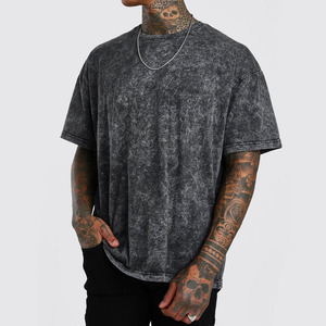 เสื้อยืดผ้าฝ้าย100% 250GSM ขนาดใหญ่พิเศษเสื้อยืดซักกรดเสื้อยืดออกแบบได้ตามต้องการ - Product Image 4