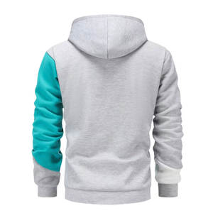 Sweat-shirt à capuche décontracté pour homme, de haute qualité, à blocs de couleur, à manches longues, avec cordon de serrage, pour l'extérieur - Product Image 2