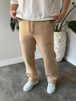 Pantalon en velours côtelé côtelé pour homme, taille élastique avec cordon de serrage, coupe droite, doux et décontracté, idéal pour l'automne et l'hiver