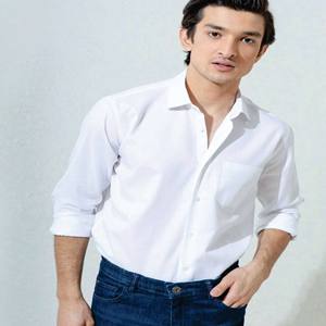 Chemise habillée en flanelle décontractée à manches longues, couleur unie, qualité supérieure, 100% coton, service OEM, pour homme - Product Image 4