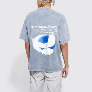 Custom Oversized T Shirts Vintage Tee Loose Fit Casual Streetwear <b>Bag</b> Custom T-Shirt Oversized Design Your Own T Shirts - Product Image 4