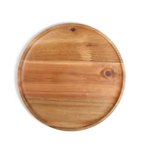 Plato de madera maciza de estilo vintage perfecto para la cocina y el uso diario de Crescent Crafts - Product Image 2