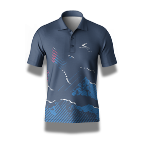 Camisetas de Golf Sublimadas de Poliéster y Spandex de Alta Calidad, Personalizadas |   Camisas de Golf para Hombre, Cuello de 3 Botones, Secado Rápido, Transpirables, Cortas - Product Image 1