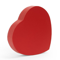 Boîte cadeau en forme de grand cœur rouge pour fleurs, emballage en chocolat, vente en gros