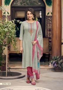 Reyon Georgette <b>Women's</b> Designer Collection Kurti Set Foil Print Heavy Embroidery Ethnic Modern Design Wholesale Different - Product Image 3