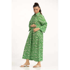 Vestido Casual de Oficina para Mujer, Cuello Mandarín Cuadrado, Transpirable, Translúcido, Corte Regular, WM-DRS-WS25-702, para Fiestas de Primavera, Tallas XS-XL - Product Image 5