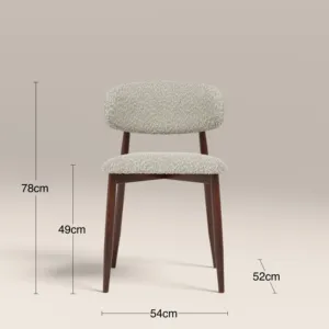 SOFT BARLEY & WALNUT WALNUT & BLUSH HALSTON DINING <b>CHAIR</b> - Product Image 4