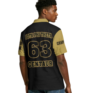 Iota Phi Theta Greek Polo Shirt 1963 Mens Premium Cotton Embroidered Fraternity Apparel <b>Top</b> - Product Image 5