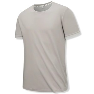 Camiseta de hombre cuello redondo manga corta Camiseta Unisex ropa de calle bajo Moq logotipo personalizado 100% algodón de gran tamaño Premium alta calidad - Product Image 6