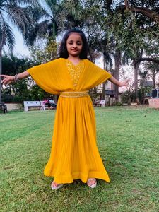 Tela de Georgette pesada con vestido de Crush Work Kids para bodas y ocasiones festivas disponible a precio mayorista - Product Image 4