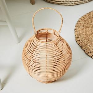 Vietnam Buk Exportation Pas Cher Prix Tissé Rotin Abat-Jour Extérieur Garden Party Mariage Décor Bougeoir Pot pour Maison & Hôtel - Product Image 5