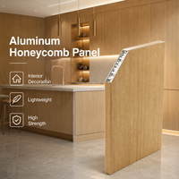 Panneau en nid d'abeille en aluminium de 4 mm pour façade de bâtiment commercial et revêtement de colonnes