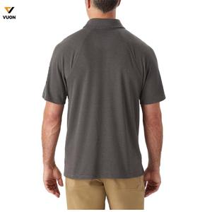 Polo d'entraînement en coton polyester CVC de haute qualité pour hommes Logo personnalisé T-shirt de polo de golf tricoté à séchage rapide pour hommes - Product Image 3