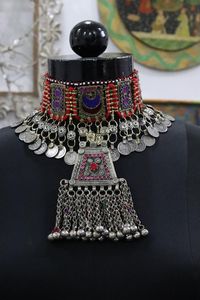 Proveedor directo de fábrica Conjuntos de joyas para damas en estilo afgano Hecho a mano Boda y fiesta Conjuntos de joyas afganas para la venta - Product Image 5