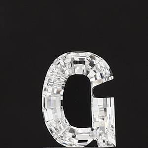 Diamant de laboratoire, petite forme de lune, 1,30 ct, non certifié, couleur E, clarté VVS2 - Product Image 1