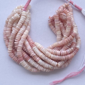 6mm 8mm Natural peruano Rosa ópalo piedra facetada Heishi cuentas de piedras preciosas hebras cuerdas del fabricante en línea distribuidor de Alibaba - Product Image 1