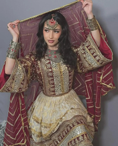 Bon marché, robes de soirée traditionnelles afghanes, avec logo personnalisé, conception culturelle, élégantes et modestes, avec broderie pour femmes - Product Image 5