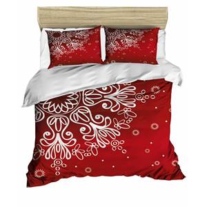 Housse de couette double en coton 200x220cm, motif de Noël festif, imprimé numérique, style classique pour la maison, pour les fêtes - Product Image 3