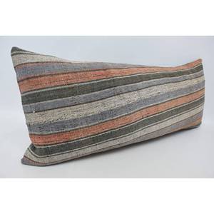 16x36 gris Vintage Floral rayas lana almohada lujo bohemio acento cojín para sala de estar coche tejido decorativo cojín 18x18 pulgadas - Product Image 3