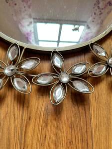 Miroir mosaïque argent, miroir mosaïque rond - Product Image 2