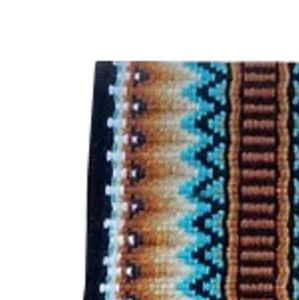 Tapis de selle western multicolore à motif Navajo, tissé à la main en laine, contourné, confortable et durable, pour cheval - Product Image 2