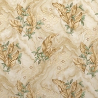 Papier peint PVC floral de luxe, design moderne, imperméable, résistant à l'humidité, décoration pour la maison et l'hôtel, garantie 5 ans, se vend bien