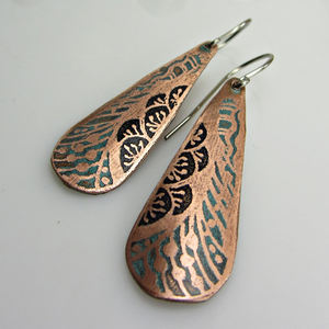 2025 European copper multi color stone <b>earrings</b> antique jewelry <b>Christmas</b> Nigerian Blue teardrop Brass <b>earrings</b> jewelry - Product Image 1