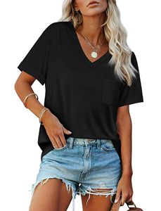 Chemise coréenne à col en V ajusté coton tissu doux coupe ajustée t-shirt décontracté élégant hauts confortables respirant léger conception personnalisée - Product Image 5