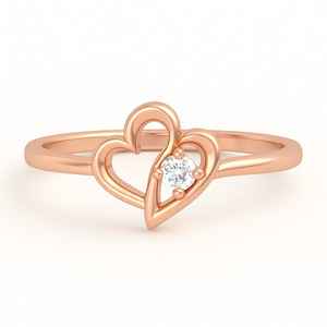 Bague de réglage de lunette en or 14 carats sophistiqué de haute qualité diamant taille ronde certifié GIA pour les femmes - Product Image 1