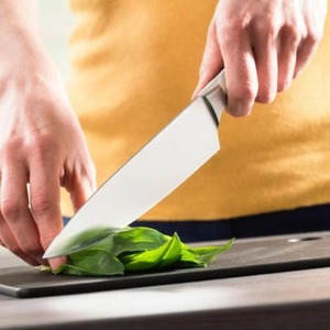 Couteaux de coupe Couteau de cuisine en acier damas Bowie personnalisé avec gravure fabriqué à partir de lame en acier damas avec poignée en bois - Product Image 5