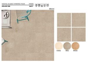 Azulejos de Porcelana Esmaltada de Diseño Moderno WIN 312 600X600 - Product Image 3