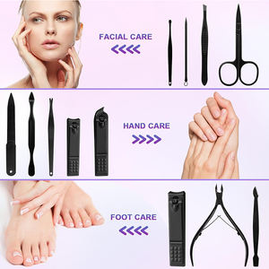 Kit profesional de 12 piezas para el cuidado de las uñas de acero inoxidable con cortaúñas 7 en 1, lujoso juego de manicura y pedicura para mujeres y hombres - Product Image 2
