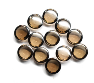 อัญมณีคริสตัลทรงหลังเบี้ยทรงหลวมทำจากแร่ควอตซ์สีควันธรรมชาติขนาด8มม. สำหรับเครื่องประดับอัญมณีทรงหลังเบี้ยแบบกึ่งมีค่า - Product Image 4