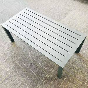 Ensemble de meubles de patio extérieur moderne 4 pièces, cadre en aluminium, imperméable, écologique, canapé 3 places, fauteuils, hôtel, parc, appartement - Product Image 4