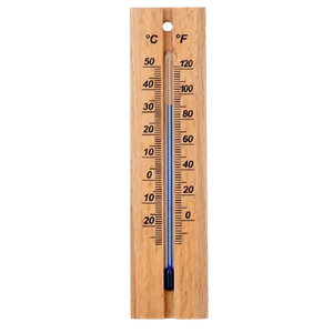Thermomètre à échelle en bois RAPITECH pour usage domestique, intérieur/extérieur - Product Image 6