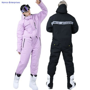 Combinaison thermique une pièce pour hommes et femmes Ski Snowboard extérieur imperméable coupe-vent respirant fermeture à glissière conception imprimée - Product Image 5