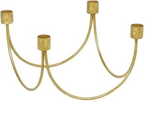 Portavelas de Metal de alta calidad, soporte de hierro dorado para decoración del hogar, novedad - Product Image 5