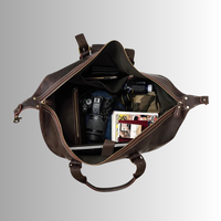 Bagages à main personnalisés sac de sport en cuir véritable pour hommes cuir de vachette Rel cuir de cheval fou sac de voyage sac de voyage