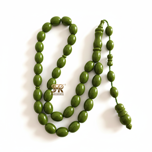 Chapelet de prière islamique en résine noire, Tasbih Misbaha Subha, chapelet, perles de méditation, fait à la main, musulman, religieux - Product Image 4