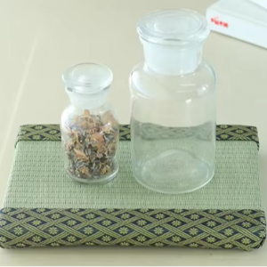 (10% de DESCUENTO) Base de Exhibición Versátil Tradicional de Polipropileno de 200*150*15mm con Diseño de Flor de Tatami para Hogar, Oficina, Sala de Estar, Cocina, Hotel - Product Image 1